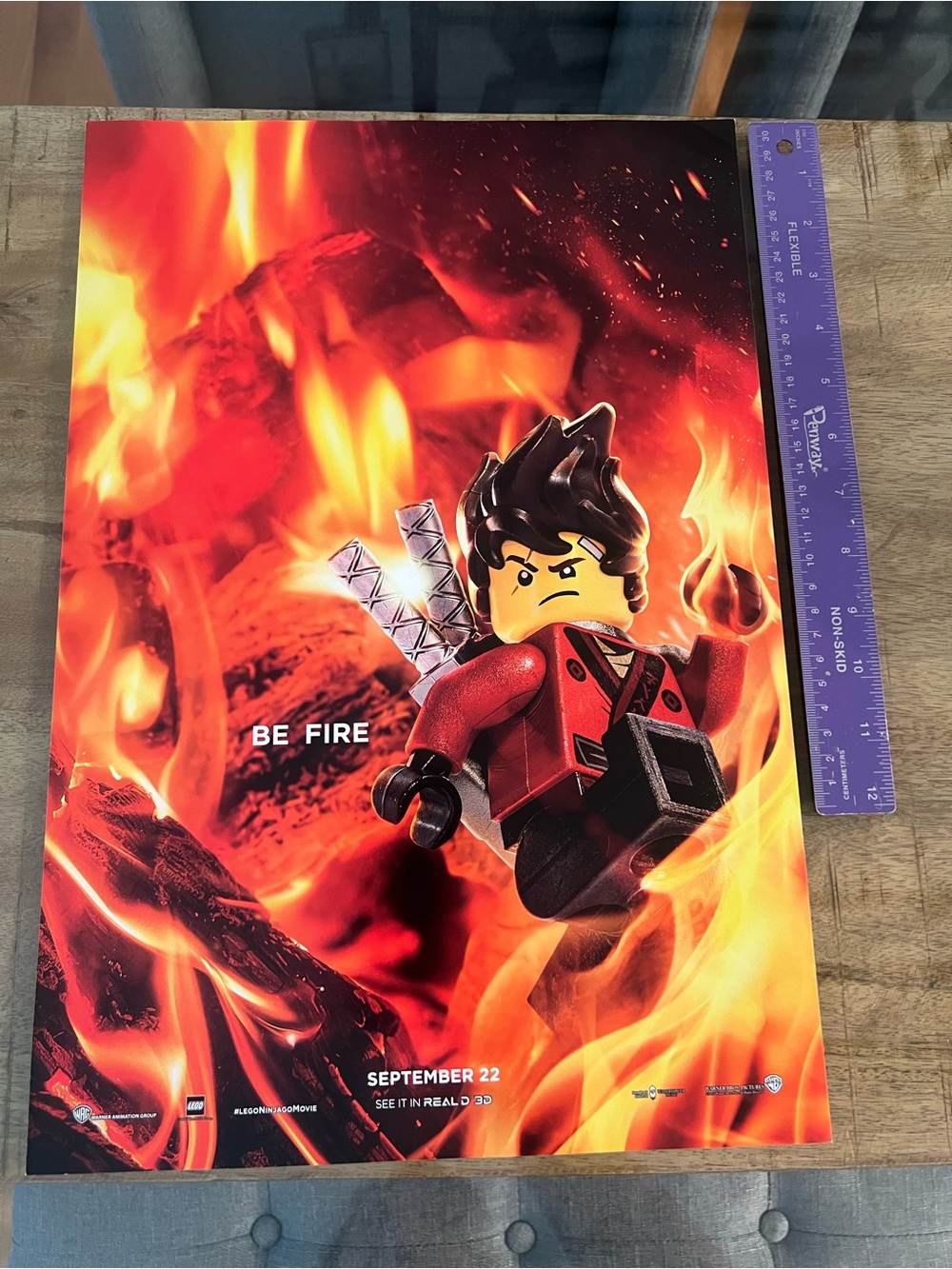 2017 LEGO Ninjago Fire Warrior Poster - Red & Black